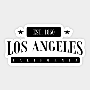 Los Angeles Est. 1850 (Standard Black) Sticker